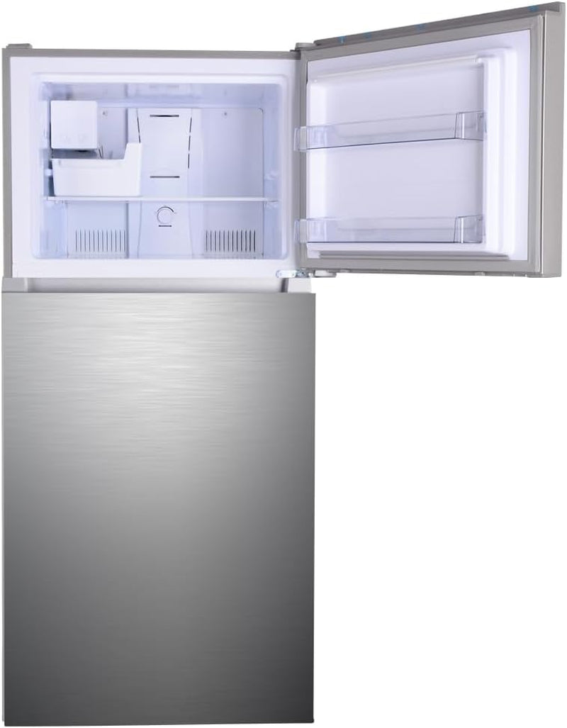 Offer For 30 In. 18.1 Cu. Ft. Capacity Refrigerator/Freezer with Adjustable Glass Shelving, Humidity Control Crispers, Ice Maker, ENERGY STAR Certified, Fingerprint Resistant Stainless Steel MowerShop