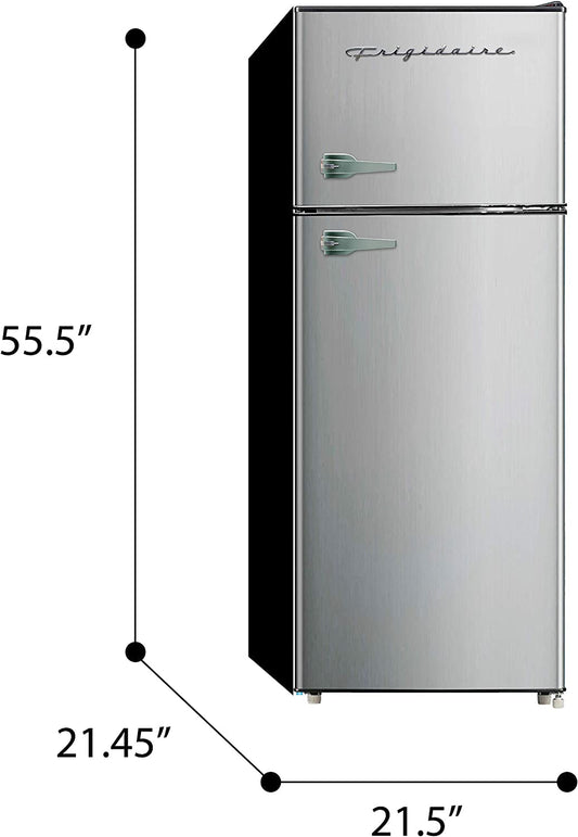 Offer For EFR751, 2 Door Apartment Size Refrigerator with Freezer, 7.5 Cu Ft, Platinum Series, Stainless Steel MowerShop