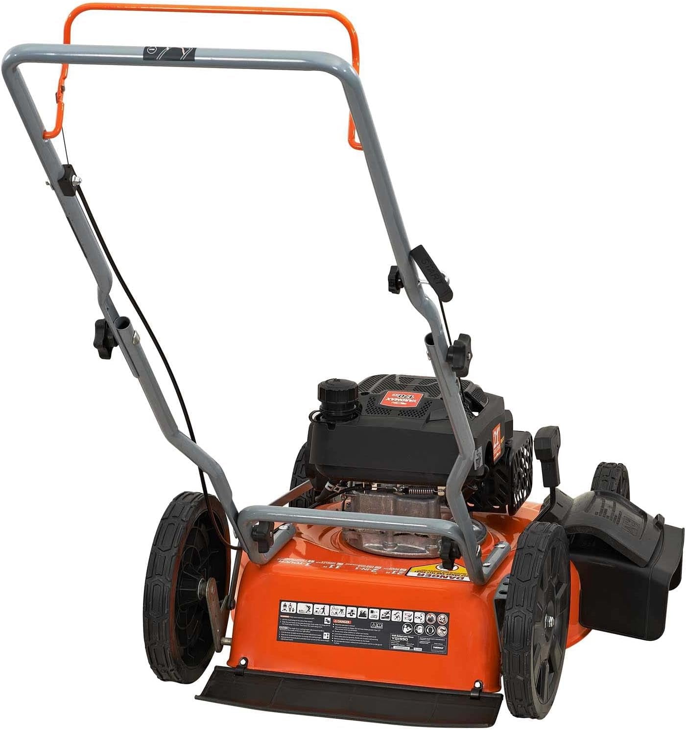 Offer For 21 In. 170Cc 2-In-1 Gas Walk behind Push Lawn Mower with High Rear Wheels MowerShop